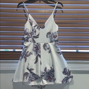 Beautiful floral romper dress!